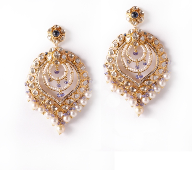 Chandbali earrings from RK Jewellers 